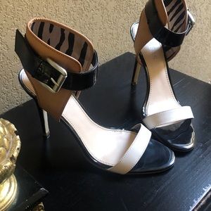 Guess Gwheshialy Ankle Strap 4 inch Heals
